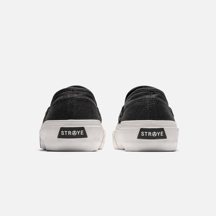 STRAYE Lenox Graphite Bevel –  back heel view skate sneaker