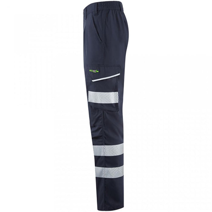 Leo Workwear Winsford EcoViz Women's Navy Stretch Hi Vis Cargo Trouser