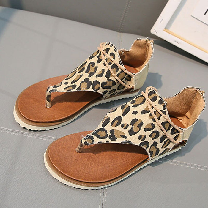 Leopard Gladiator Sandals
