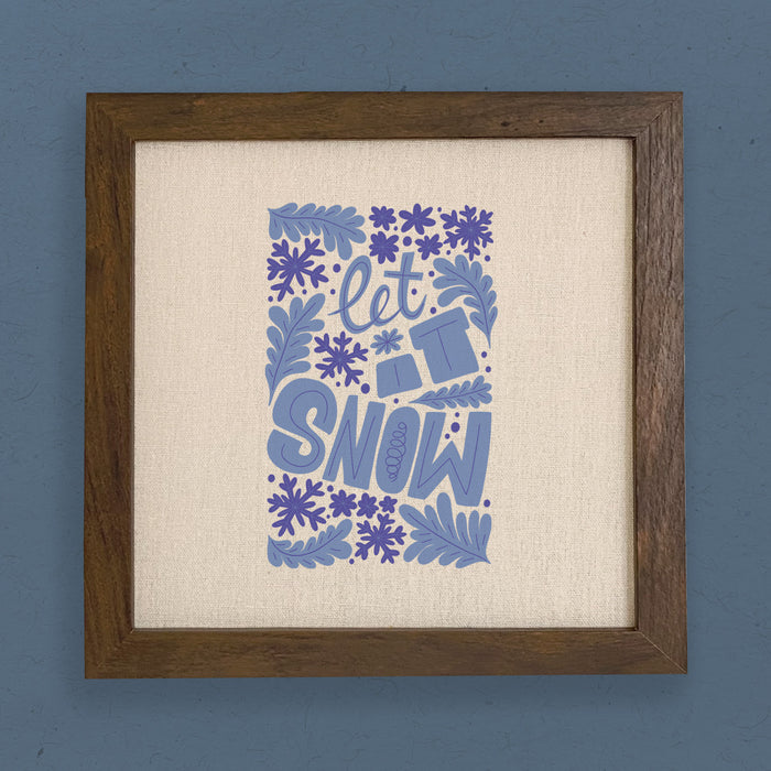 Let it Snow - Framed Sign