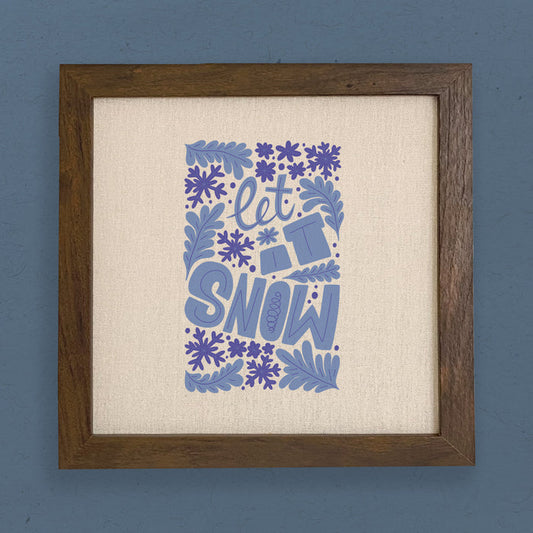 Let it Snow - Framed Sign