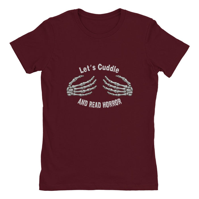 Let's Cuddle And Read Horror BF Tee
