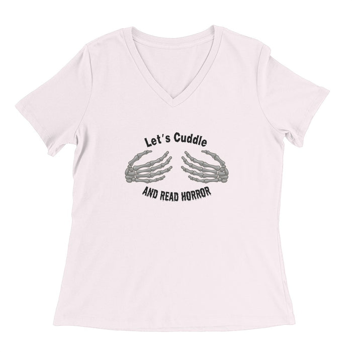 Let's Cuddle and Read Horror V-Neck