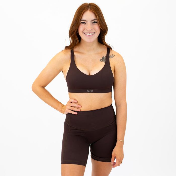 Lexi Sports Bra - Chocolate