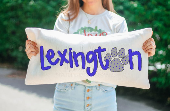 Lexington Paw Print Lumbar Pillow - Pillow
