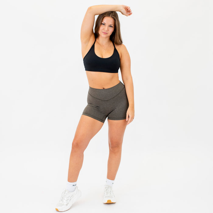 Racerback Sports Bra - Lila in Black