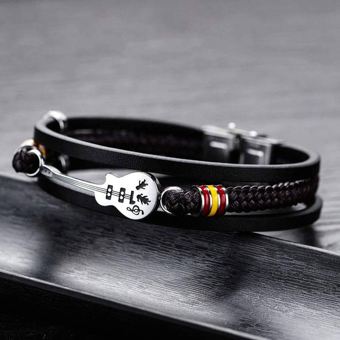 Limited Edition Guitar Leather Bracelet