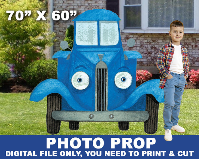 Little Blue Truck Party Photo Prop Cutout - Jolly Owl Designs