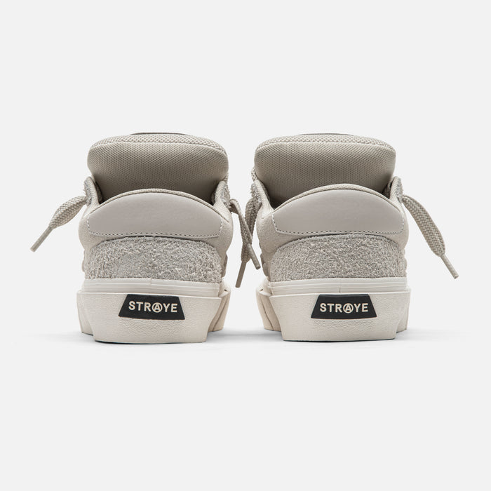 STRAYE Logan Puff Cream Bevel – back heel view skate sneaker