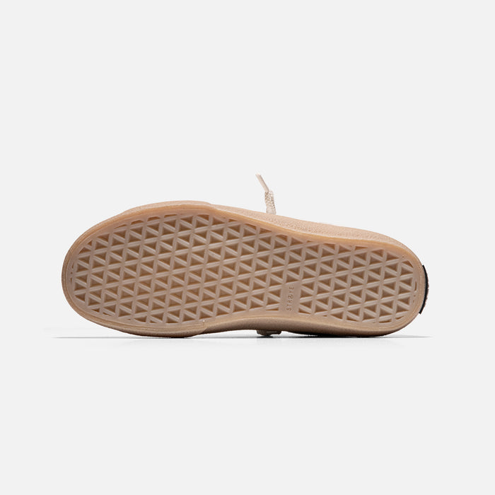 STRAYE Logan Puff Cream Crepe – outsole bottom view showing grip pattern