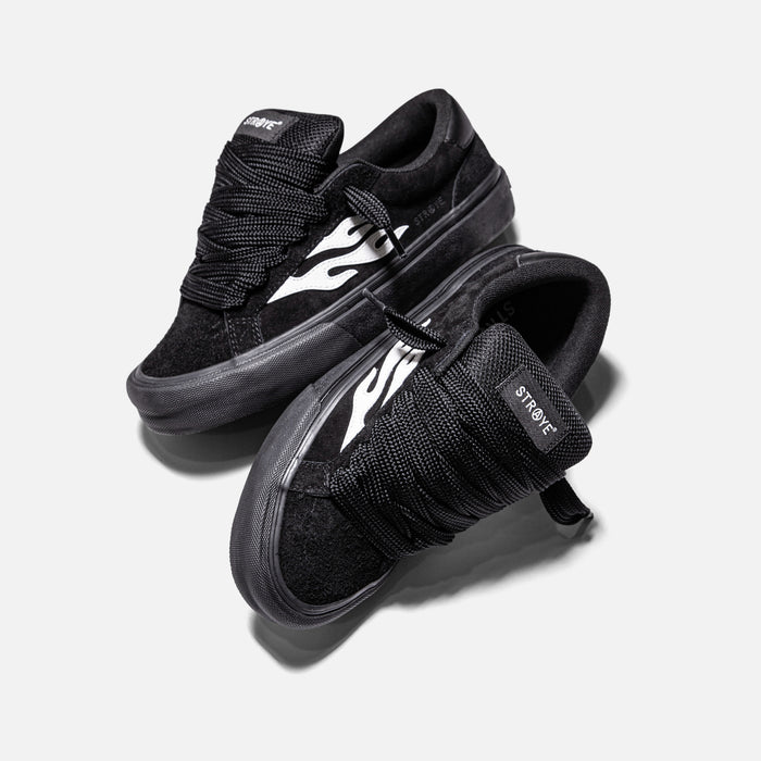 STRAYE Logan Puff Phantom – angled lifestyle photo skate shoe