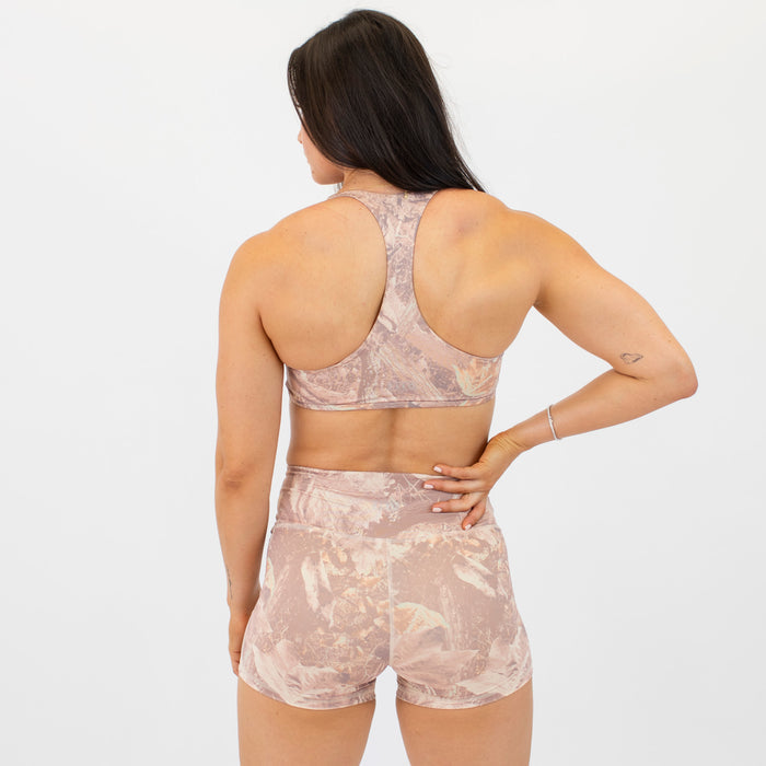 Logan V Neck Bralette - Honey Camo