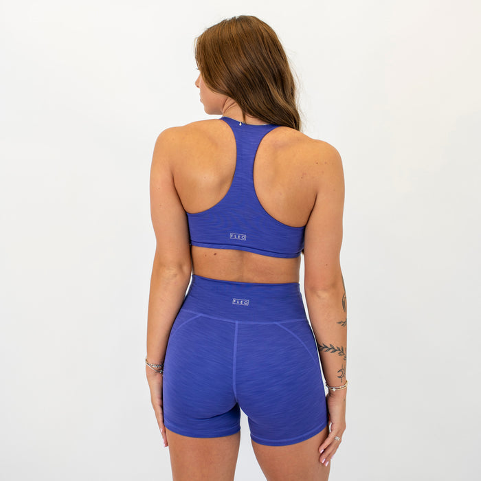 Logan V Neck Bralette - Violet Blue