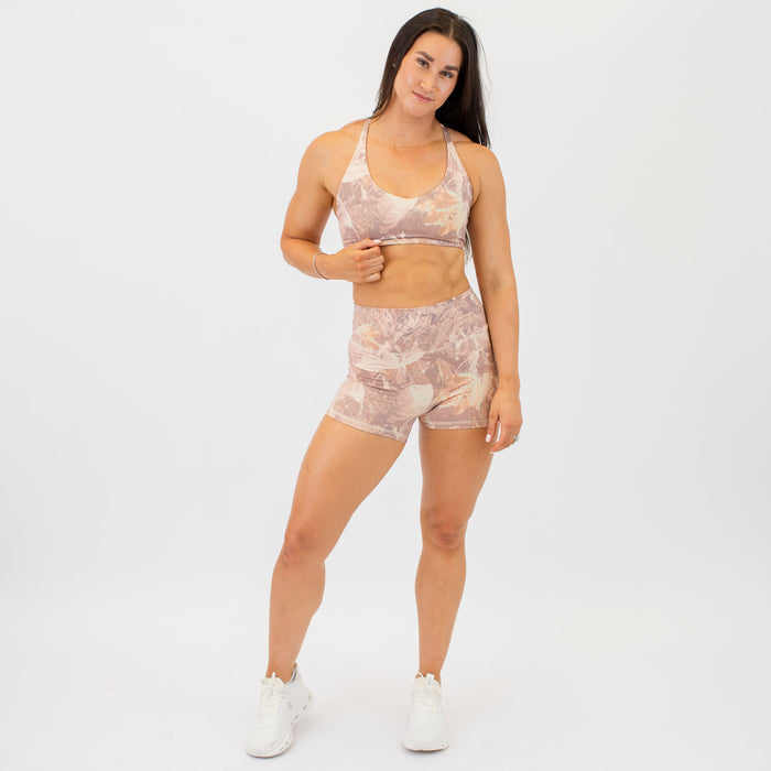 Logan V Neck Bralette - Honey Camo