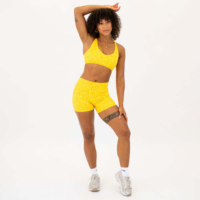 Logan V Neck Bralette - Vibrant Yellow