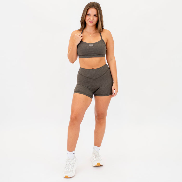 Loop Back Sports Bra - Heather Acid Ink