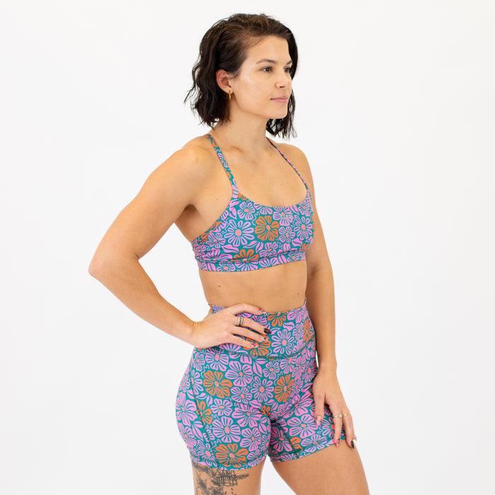 Loop Back Sports Bra - Daisy Daze -4