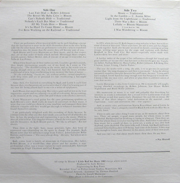Loren Mazzacane Connors - Sing The Children Over (LP) [US] 1st (Near Mint (NM or M-))