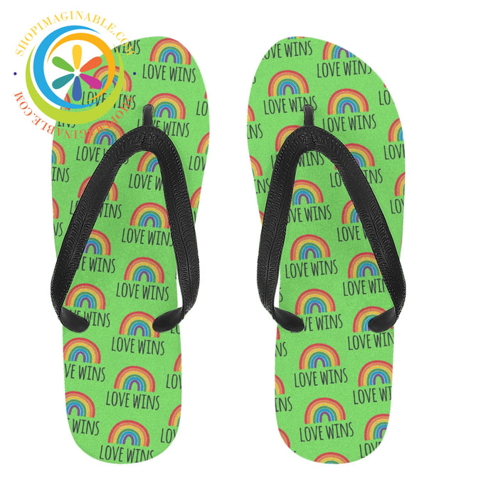 Love Is Mens & Ladies Flip-Flops