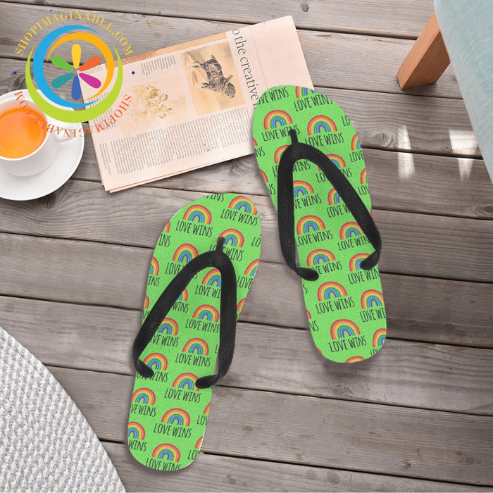 Love Is Mens & Ladies Flip-Flops