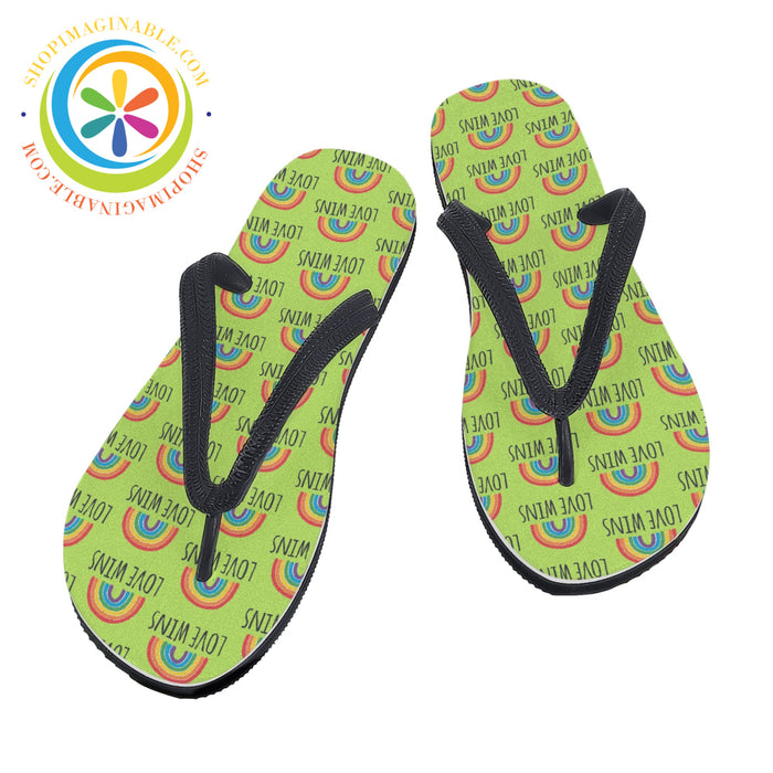 Love Is Mens & Ladies Flip-Flops