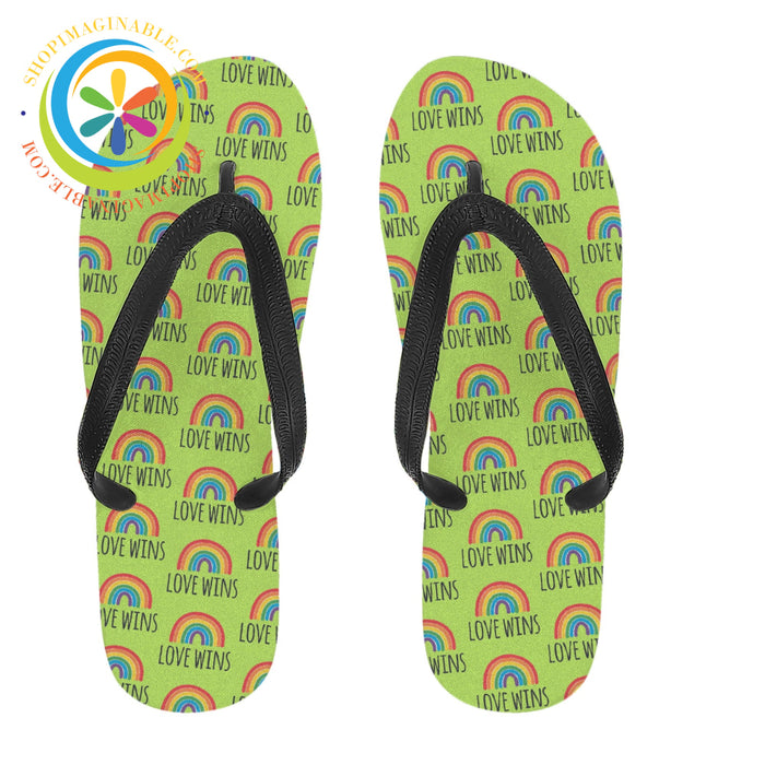 Love Is Mens & Ladies Flip-Flops