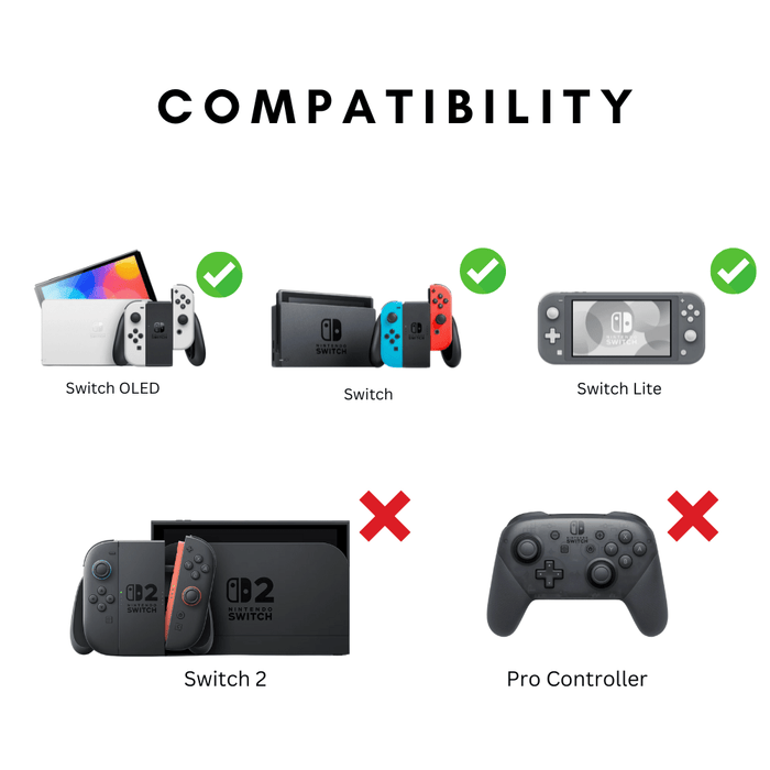 Lucid Crystal Nintendo Switch Thumb Grips