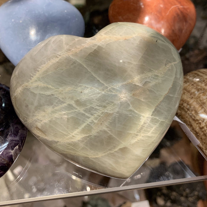 Madagascar Moonstone Large Heart