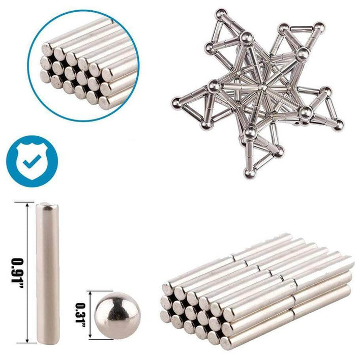 Magnetic Steel Sticks and Balls