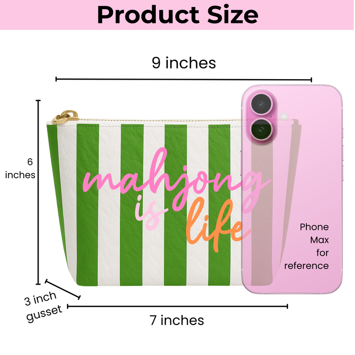 Mahjong is Life | Makeup Pouch