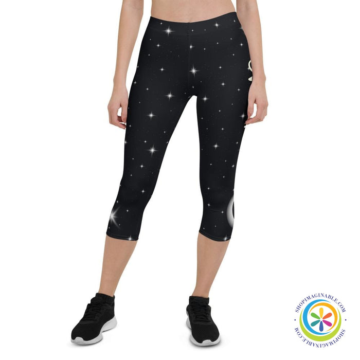 Make Your Own Magic Black Capri Leggings-ShopImaginable.com
