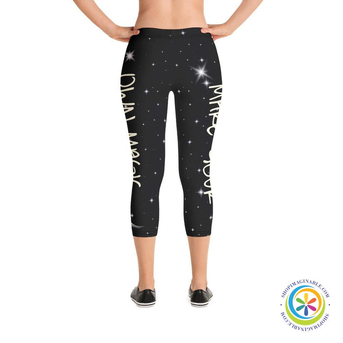 Make Your Own Magic Black Capri Leggings-ShopImaginable.com