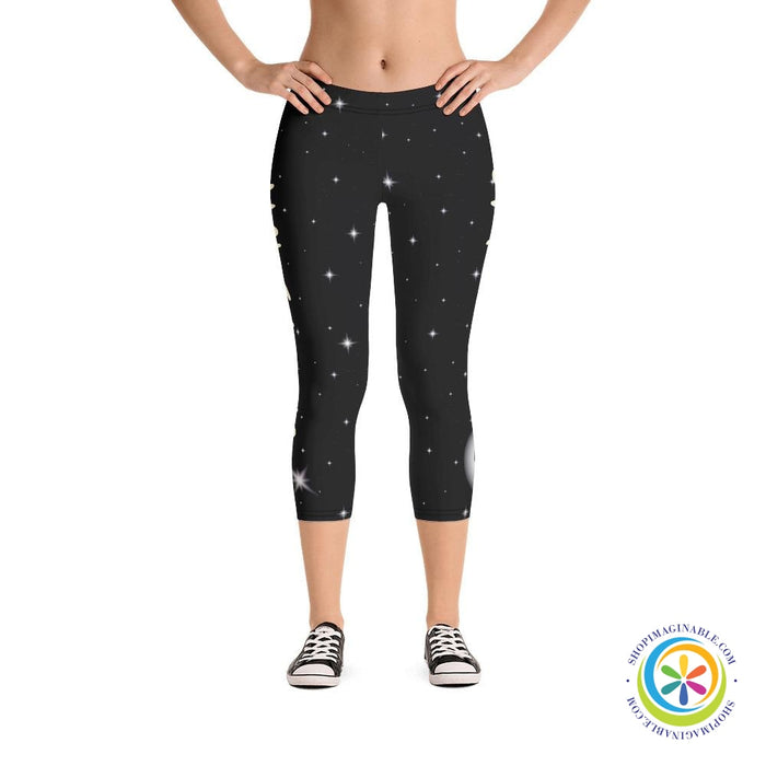 Make Your Own Magic Black Capri Leggings-ShopImaginable.com