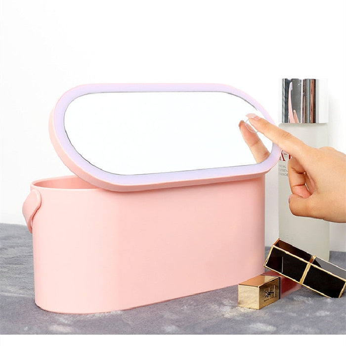 Makeup Organizer With Mirror