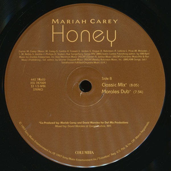 Mariah Carey - Honey (12") [US] 1st (Very Good Plus (VG+))