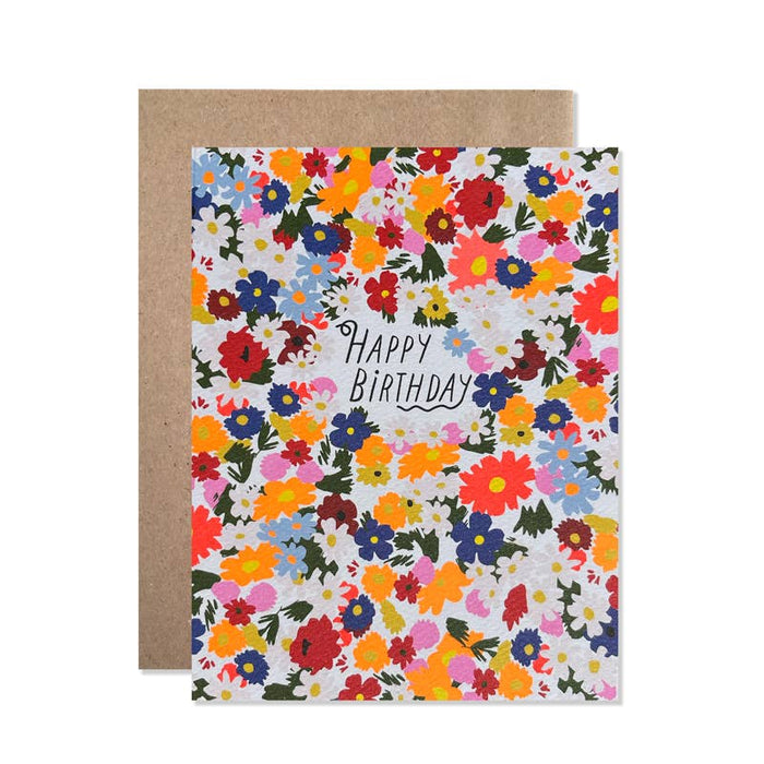 Martha's Flower Garden Birthday Card