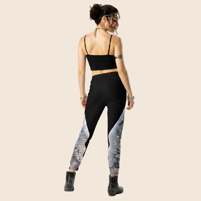 Massive Wings Print Women's Recycled Joggers — Festival Fashion