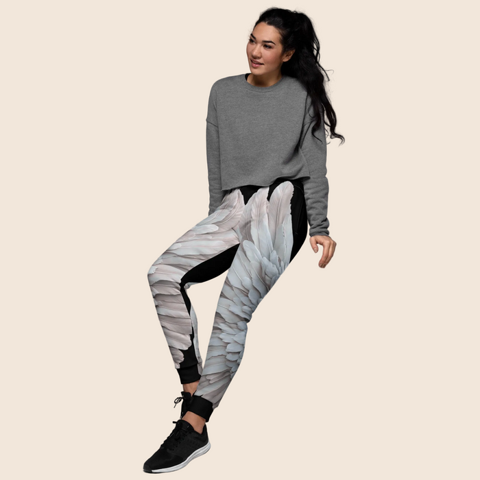Massive Wings Print Women's Recycled Joggers — Festival Fashion