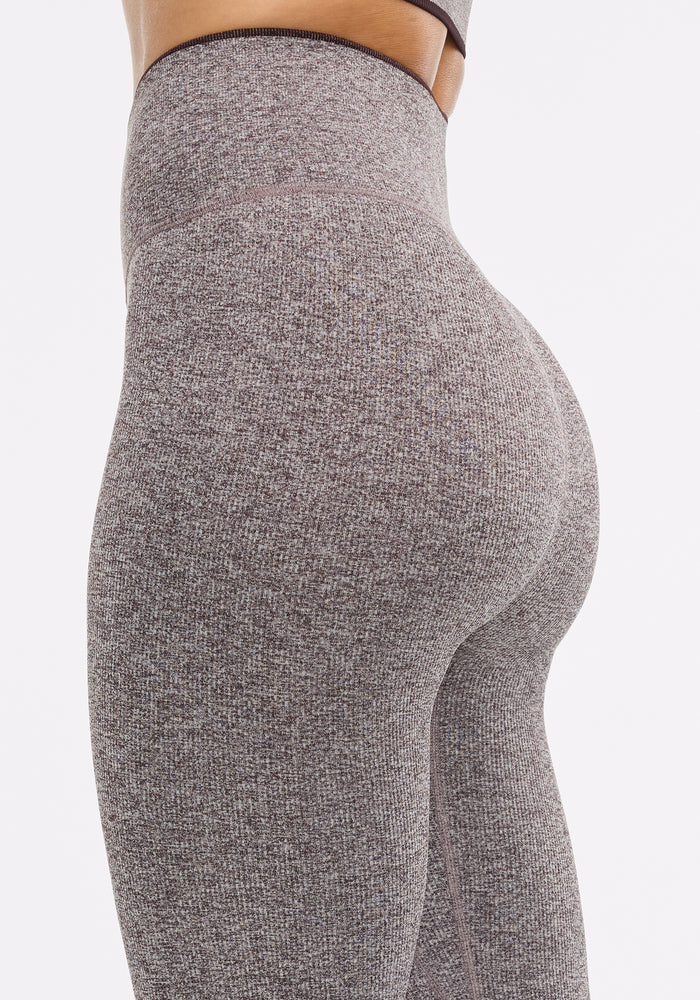 Melange Micro Rib Seamless Legging