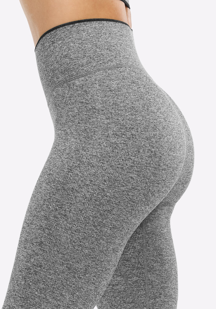 Melange Micro Rib Seamless Legging