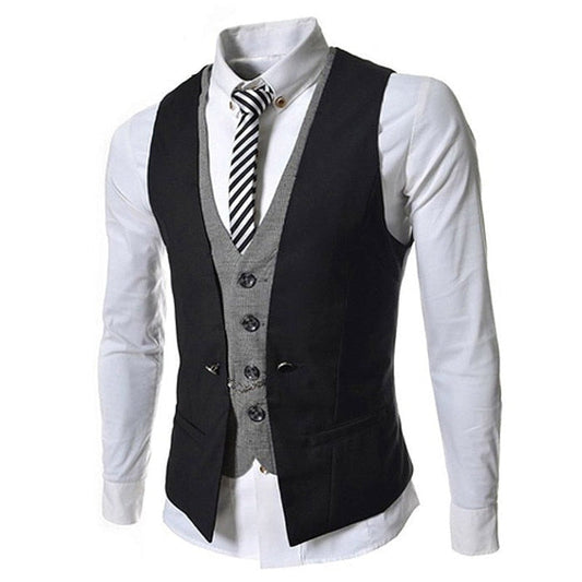 Men's Business Vest Suit