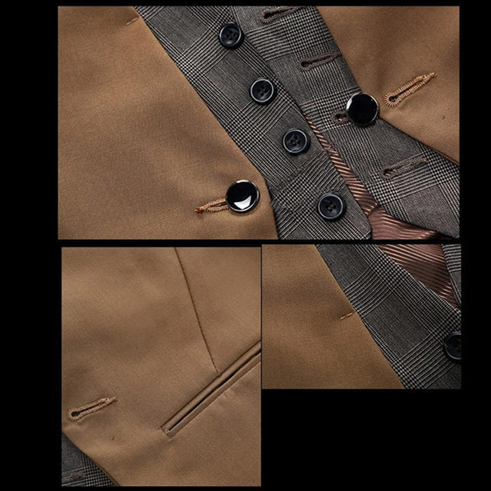 Men's Business Vest Suit