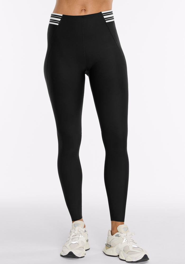 Merit ⅞ Striped Elastic Legging