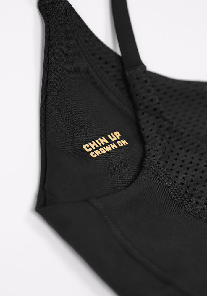 Merit Scoop Neck Mesh Bra