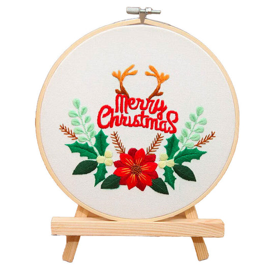Merry Christmas Embroidery Set