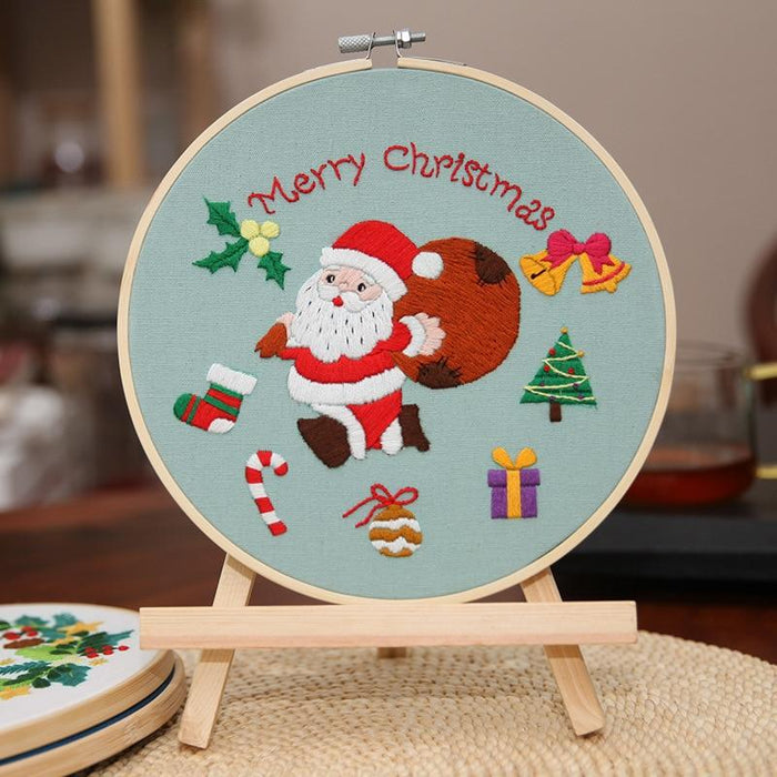 Merry Christmas Embroidery Set