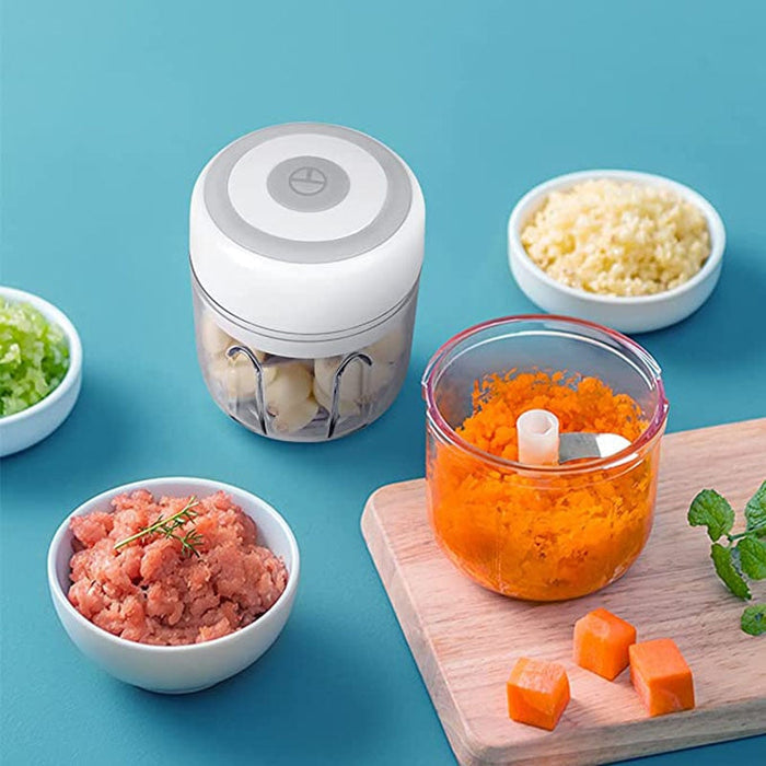 Mini electric food processor