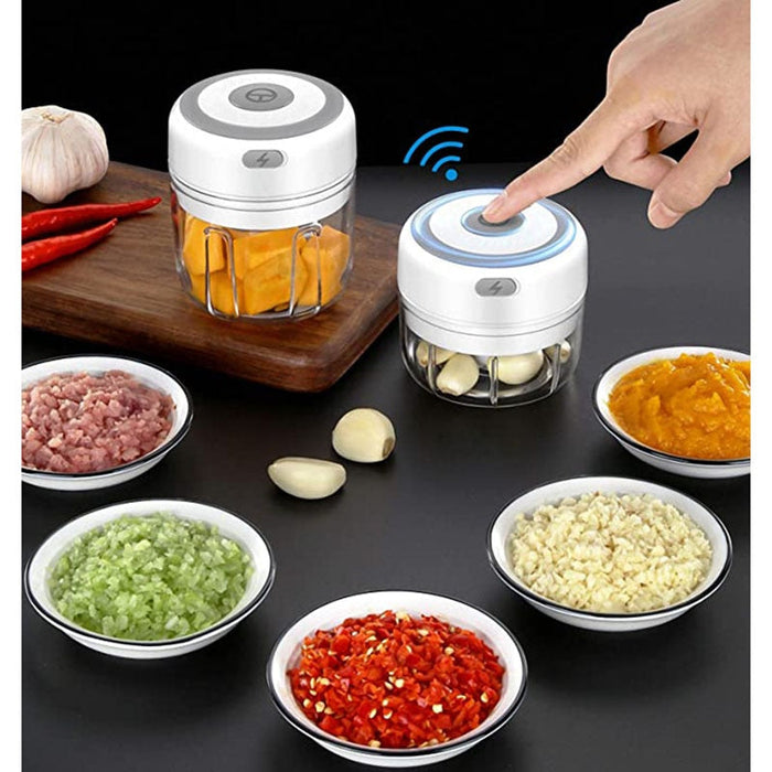 Mini electric food processor