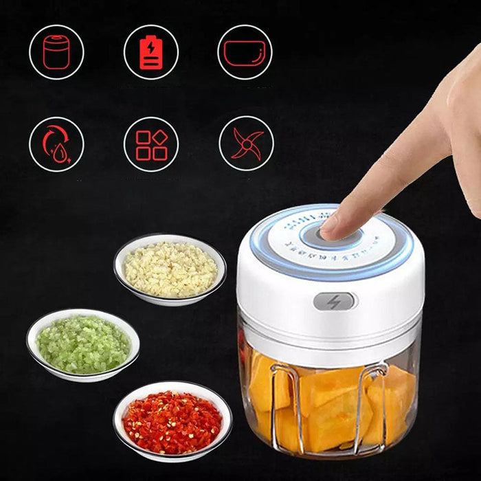 Mini electric food processor