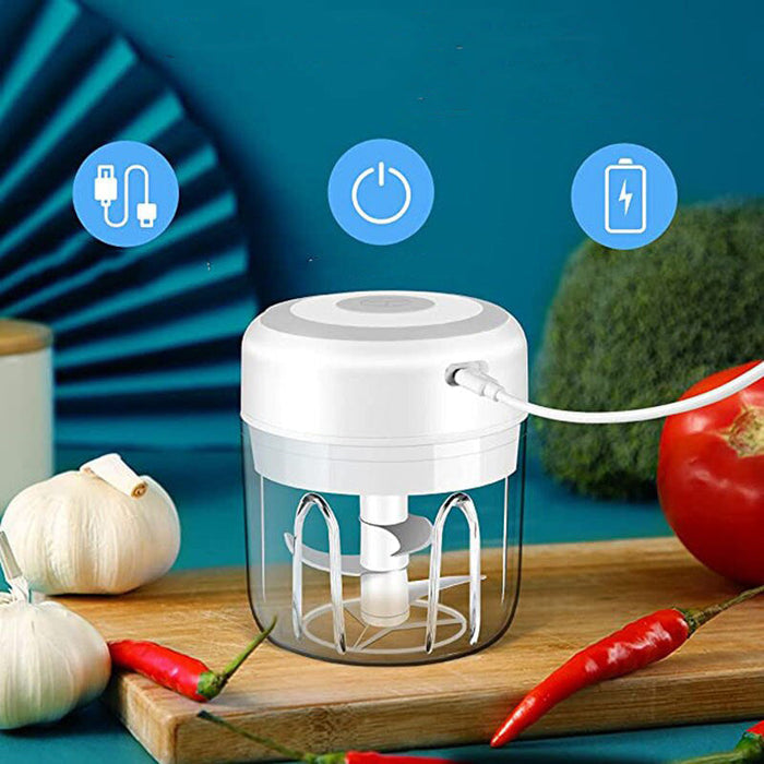 Mini electric food processor